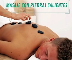 Masaje con piedras calientes